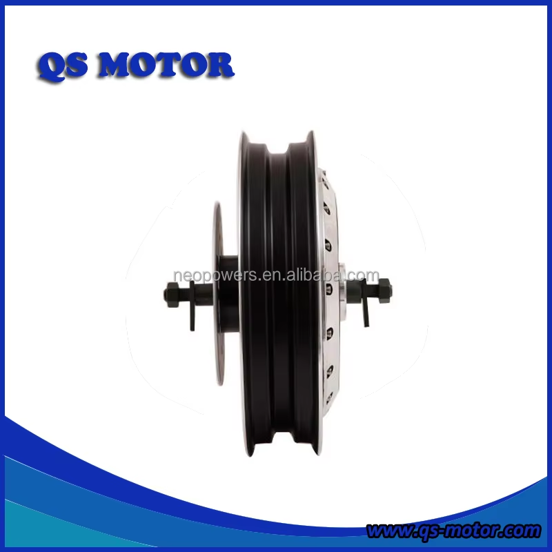 QS Motor 14 Inch 273 Electric Motorcycle In-Wheel Hub Motor(40H) 3000W V2 Type 72V( 48V-96V )