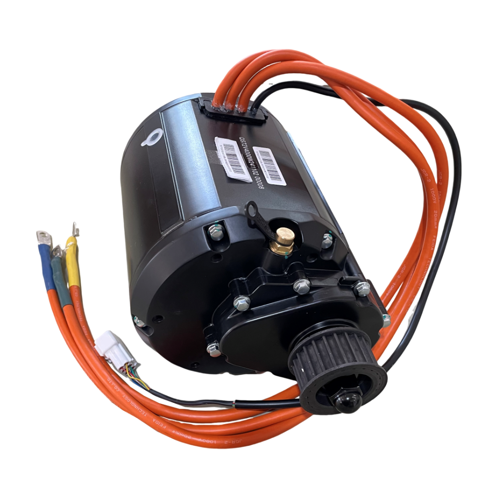 QS MOTOR Water Cooled QS138 90H 4000W 72V V3 120KPH Mid Drive PMSM Motor with Gearbox