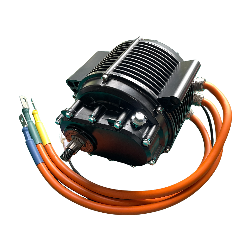 QSMOTOR QS165 60H V3 10KW Mid-drive PMSM Motor with Internal Gearbox