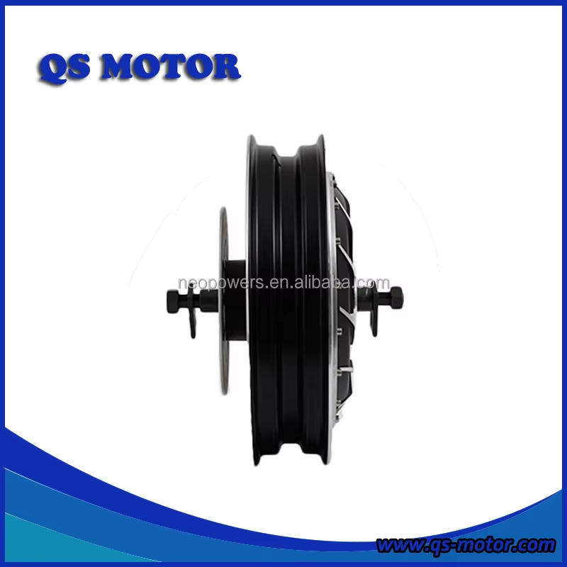 QS Motor 14 Inch 273 Electric Motorcycle In-Wheel Hub Motor(40H) 3000W V2 Type 72V( 48V-96V )
