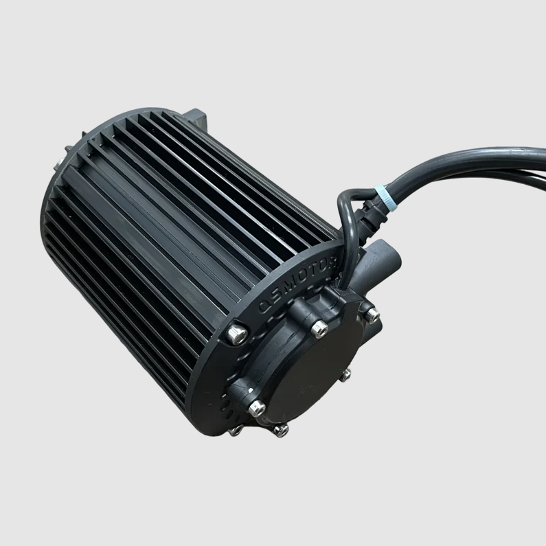 QS90 1000W Mid Drive Motor 72V 55KPH for Electric Scooter Belt Design or 428 Sprocket 14T Type Motor