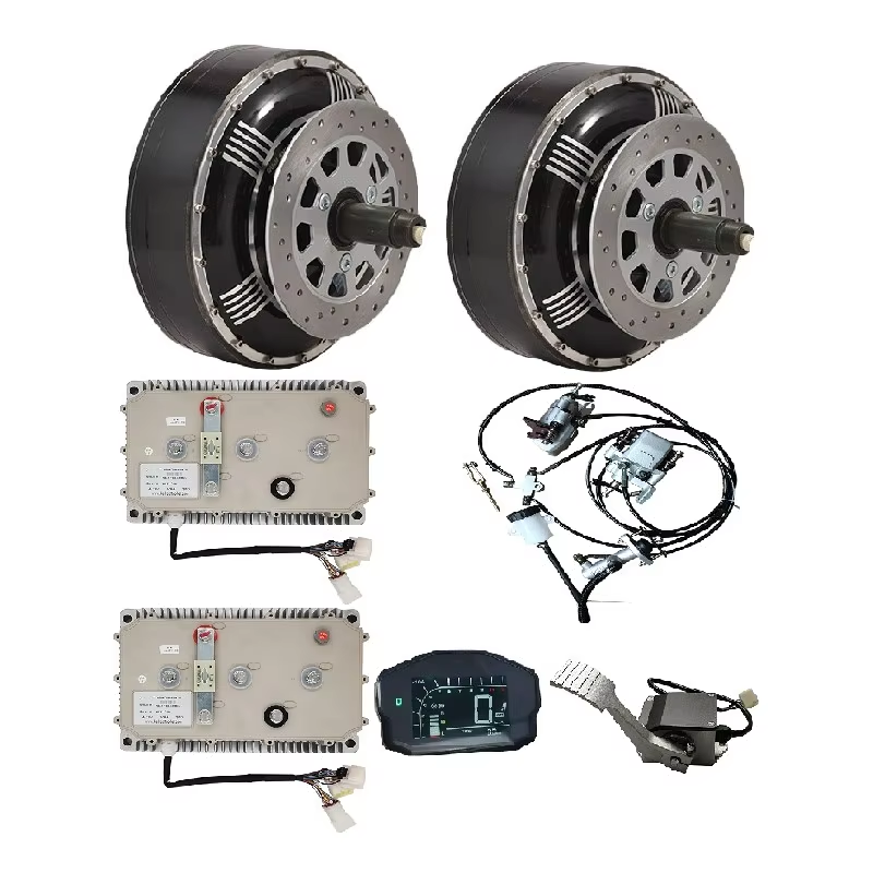 QS 273 8000W 72V Electric Car Hub Motor Conversion Kit, 16kw Car Hub Motor and Controller KLS7275H With Regenerative Brake